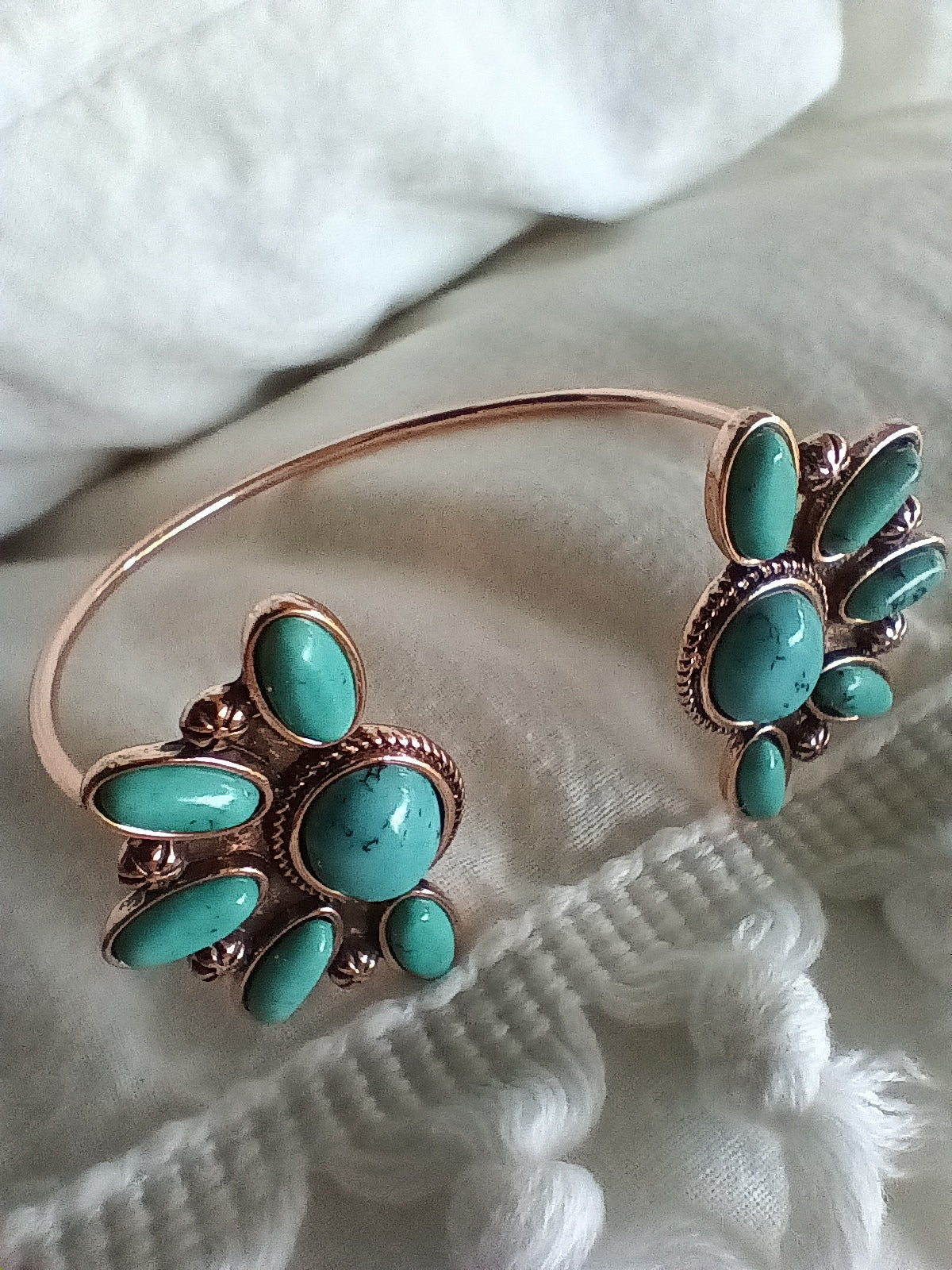Copper Colored Metal Cuff Bracelet