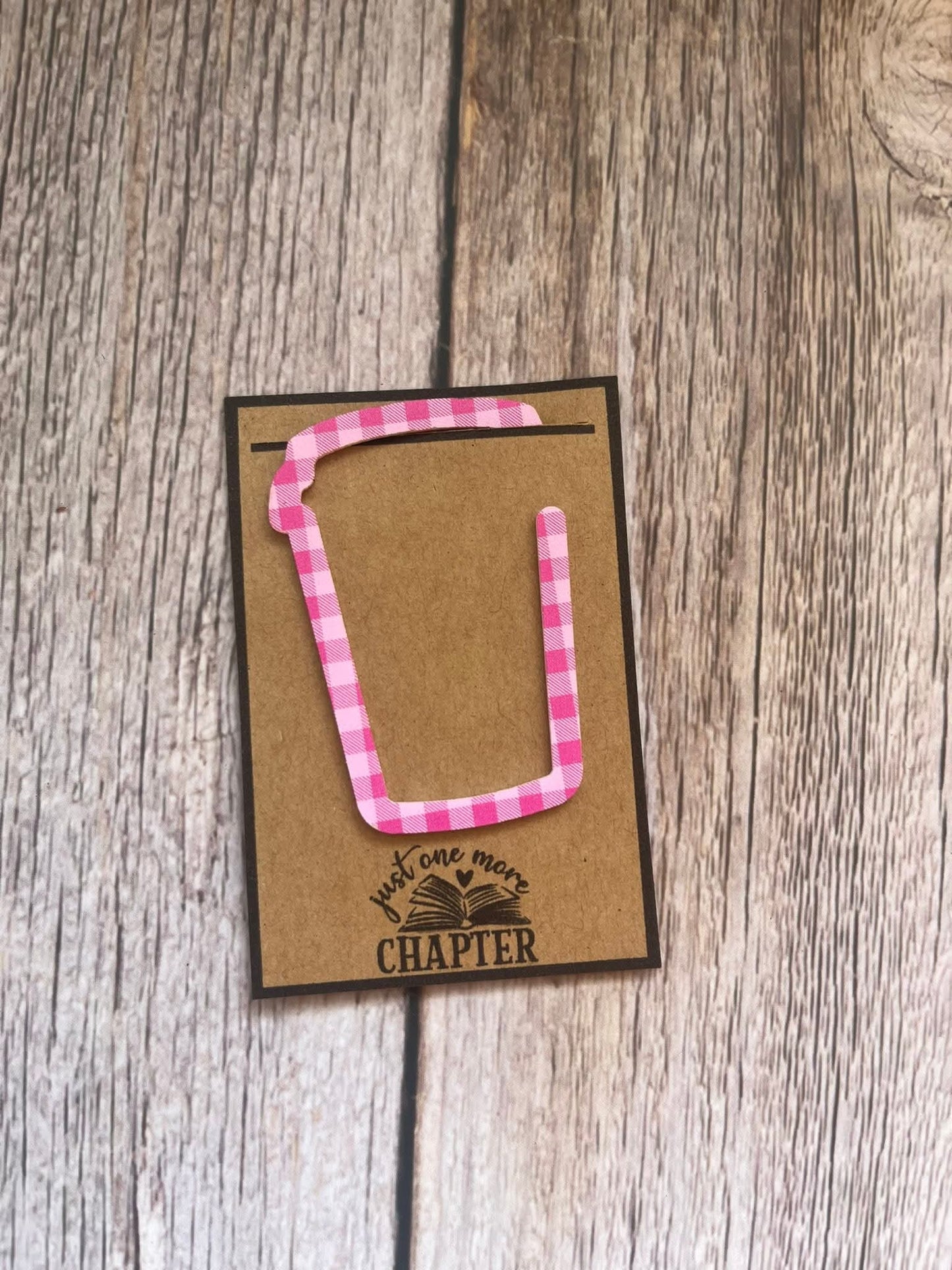 Acrylic coffee cup bookmark