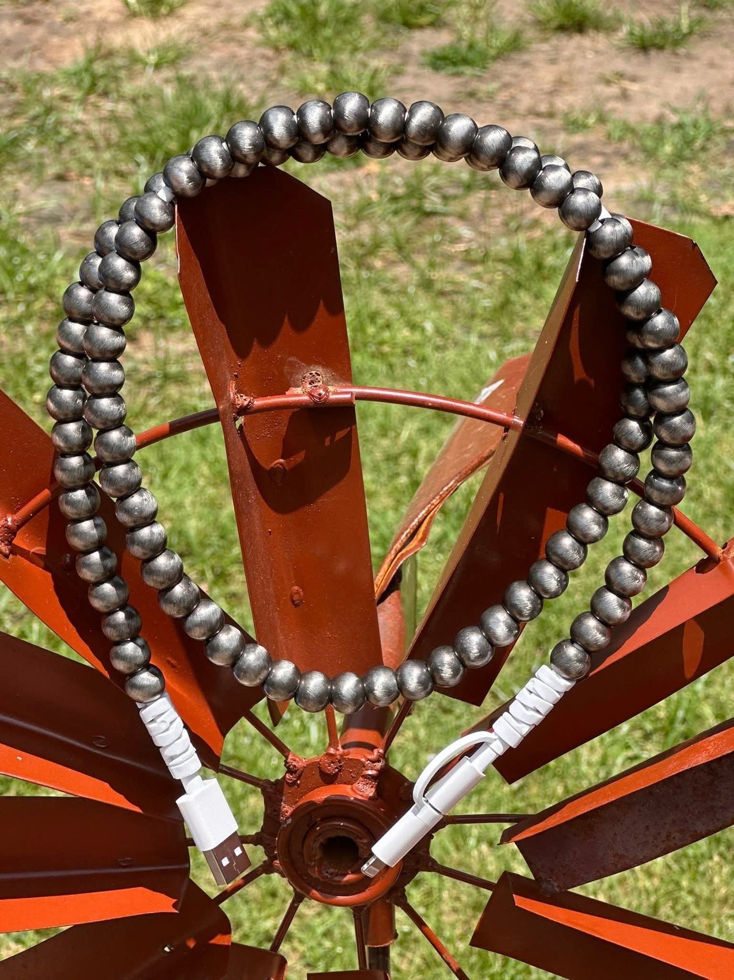 Navajo pearl style beaded charger