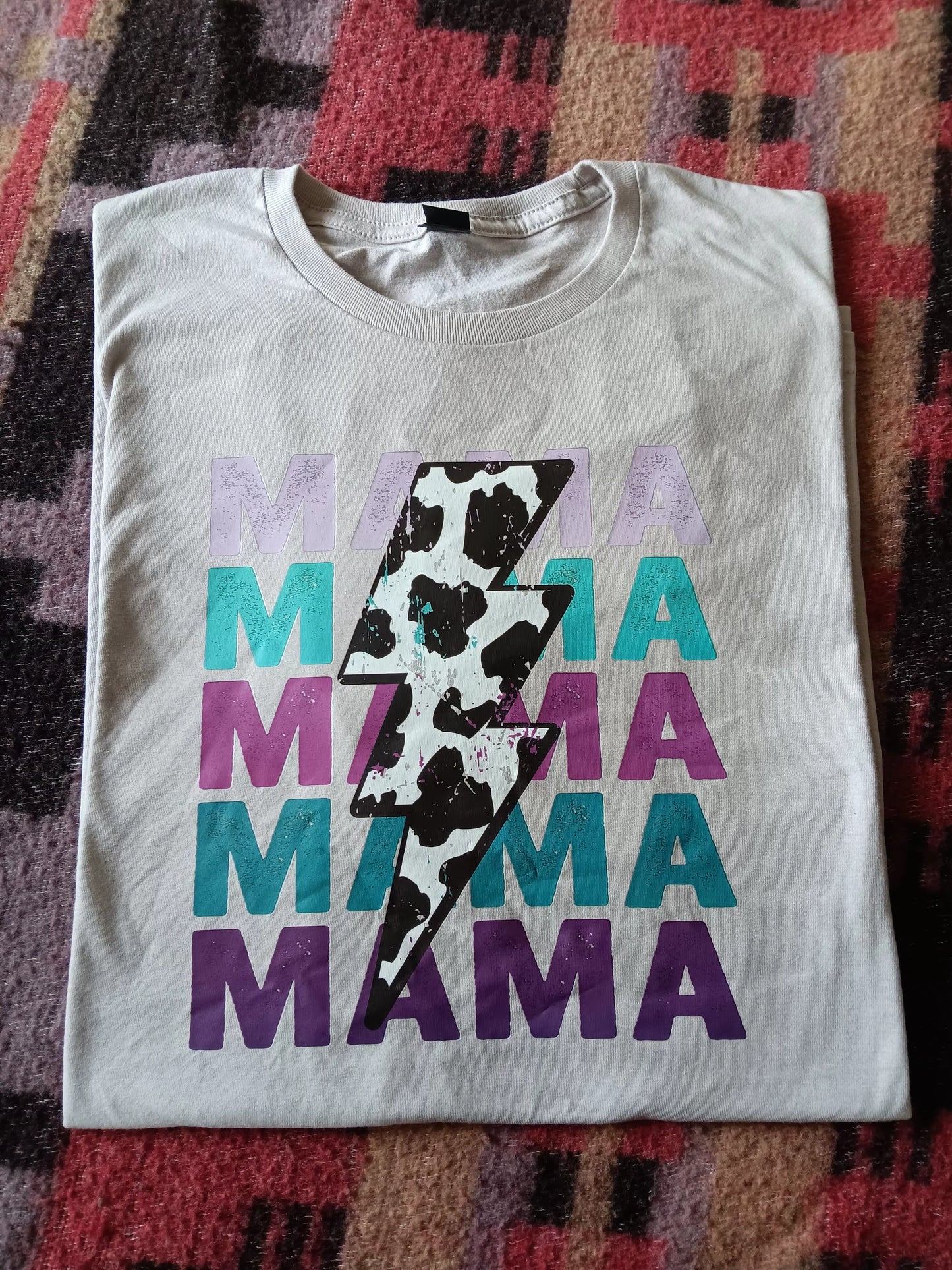 Cowprint MAMA tshirt XL