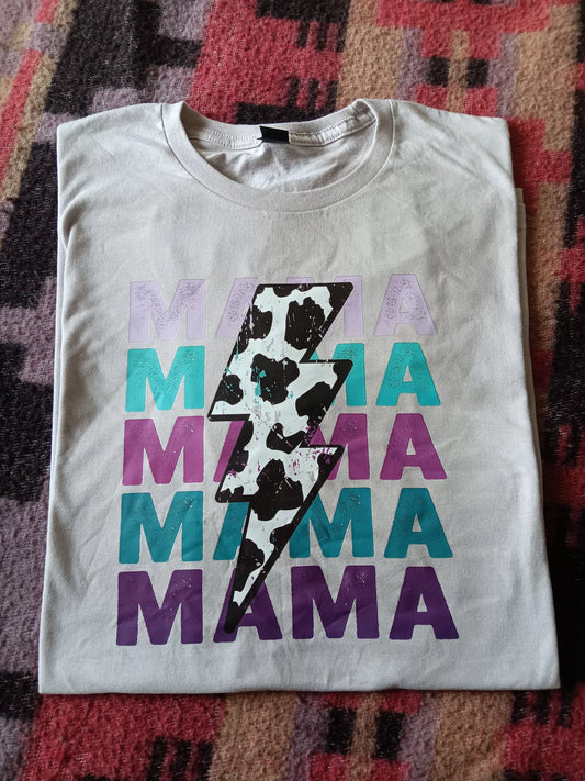 Cowprint MAMA tshirt XL