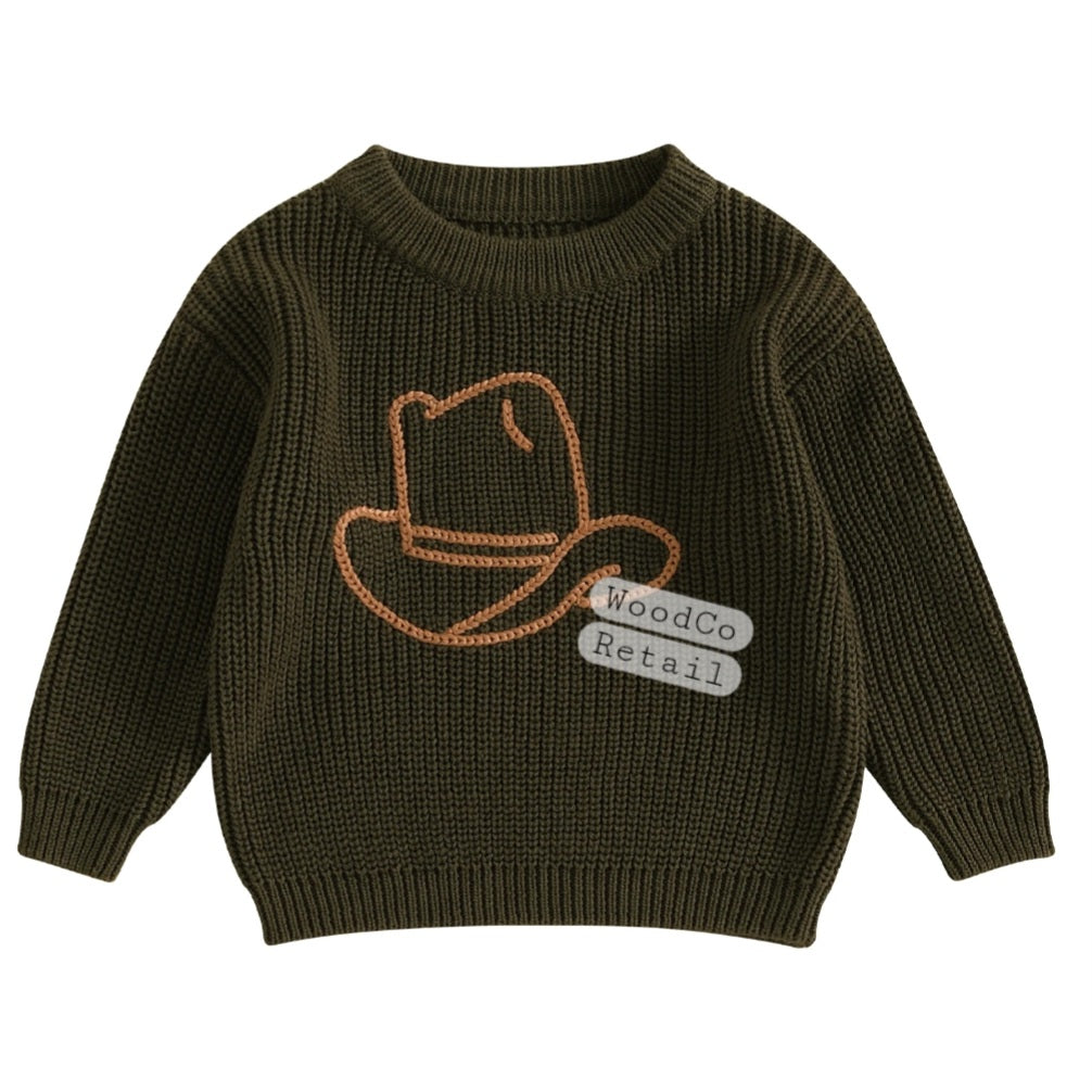 Cowboy hat knit sweater