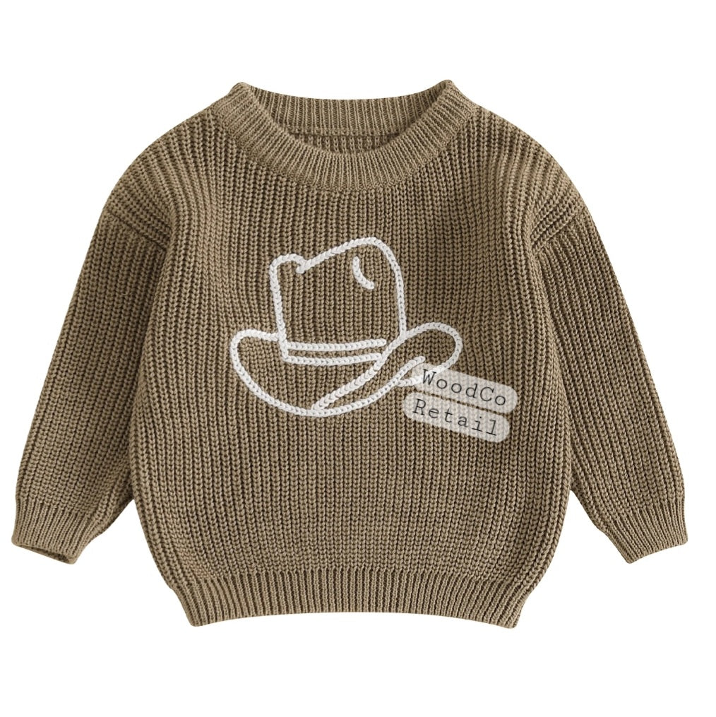 Cowboy hat knit sweater