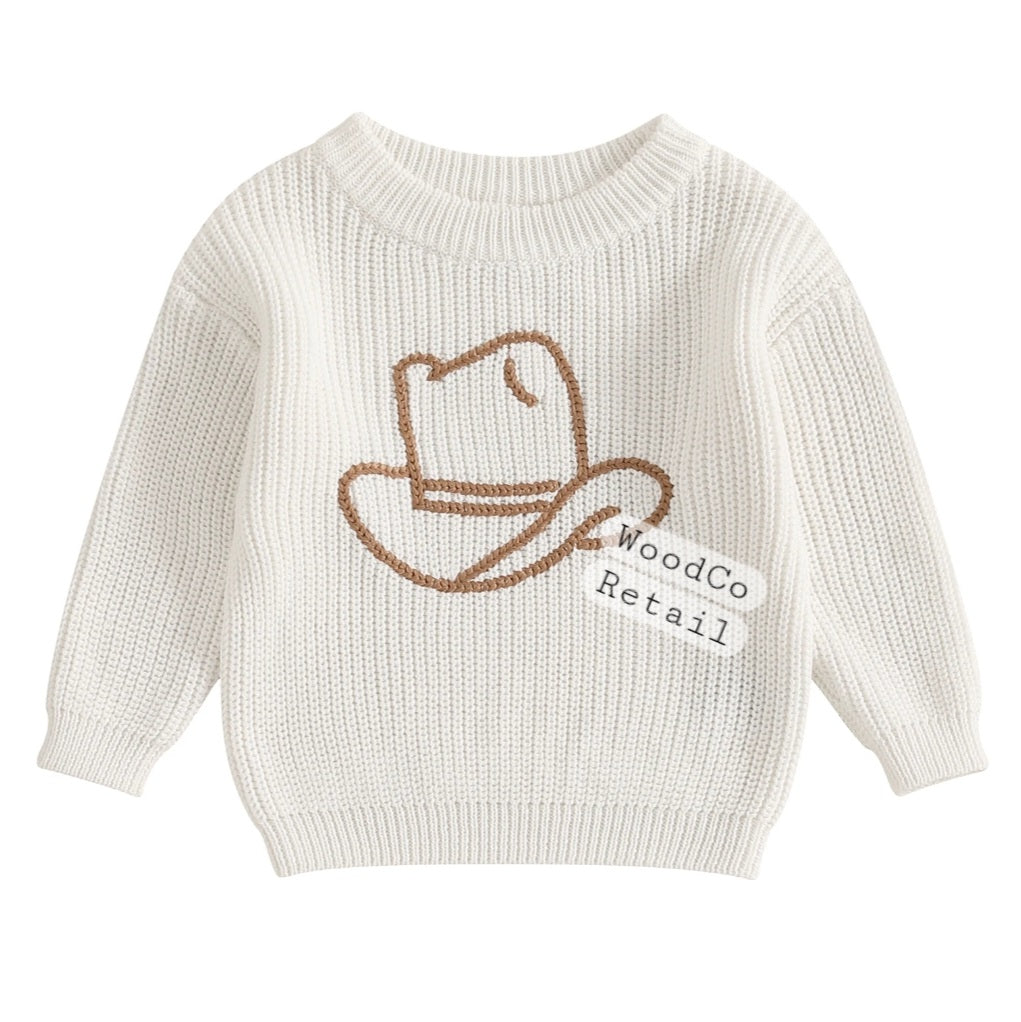 Cowboy hat knit sweater