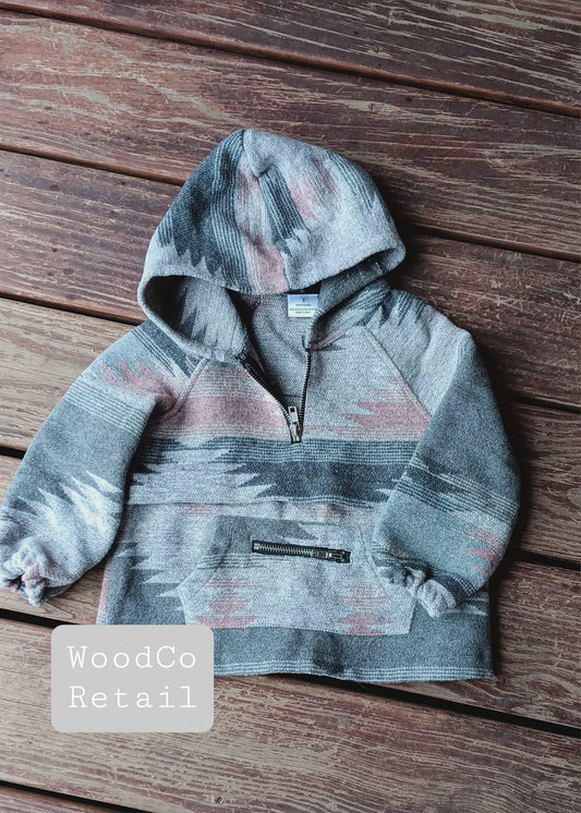 Pink/grey Aztec Pullover