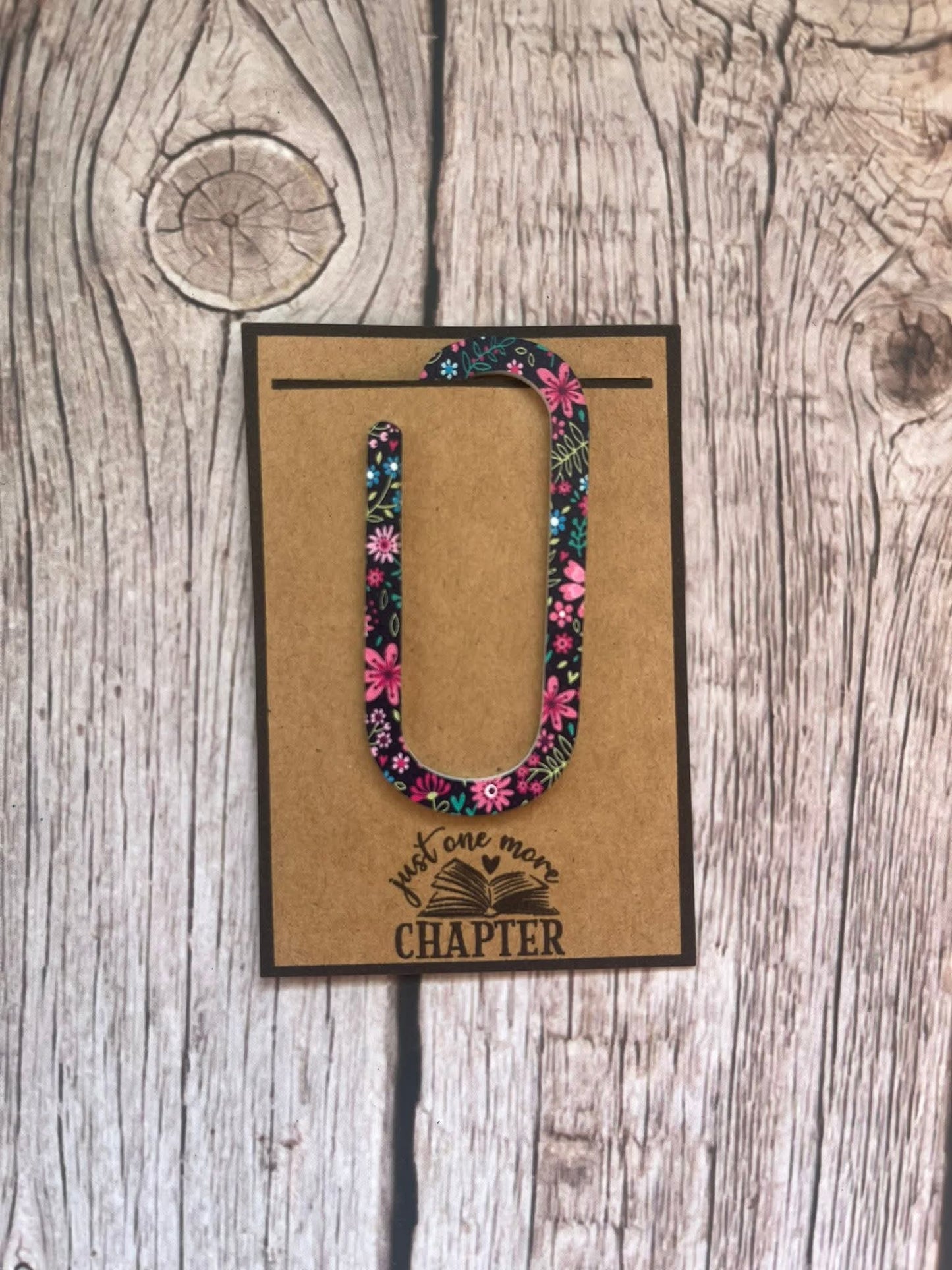 Acrylic paperclip bookmark