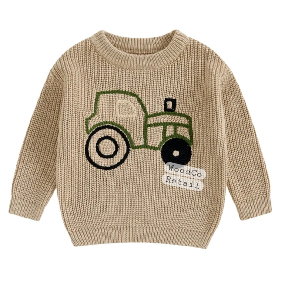 Tractor knit sweater