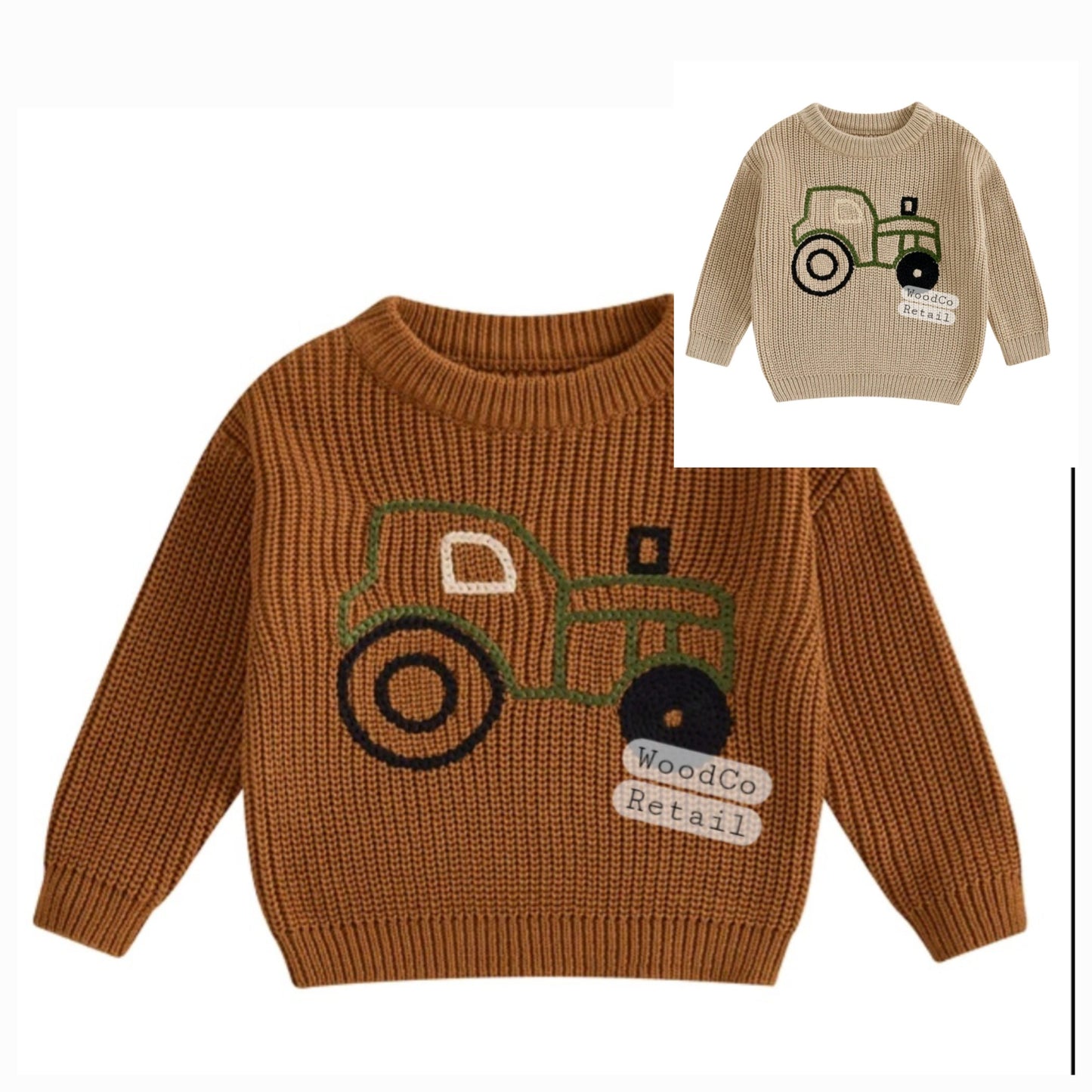 Tractor knit sweater