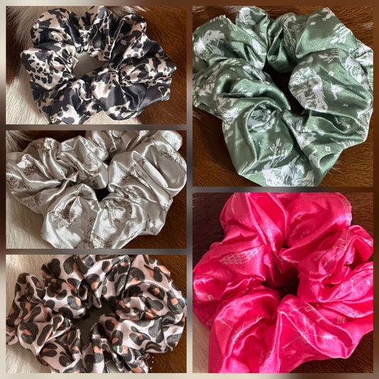 Silk scrunchies
