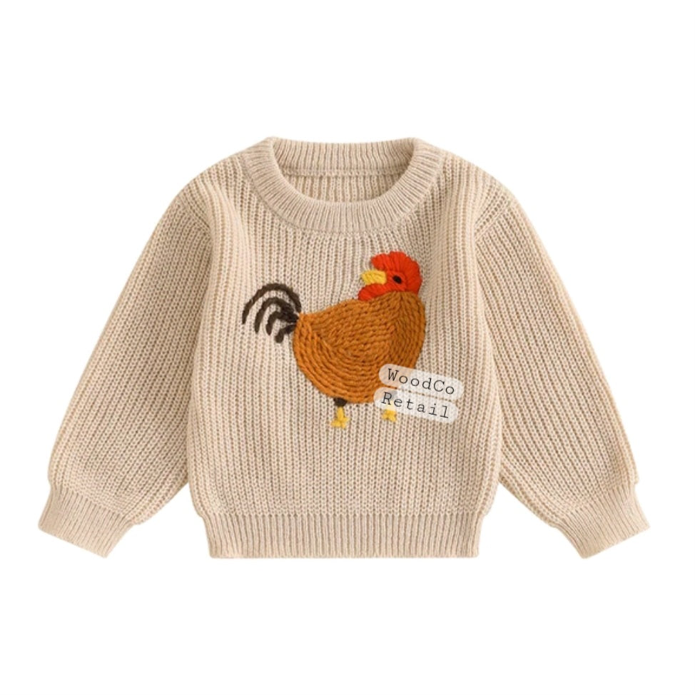 Chicken knit sweater