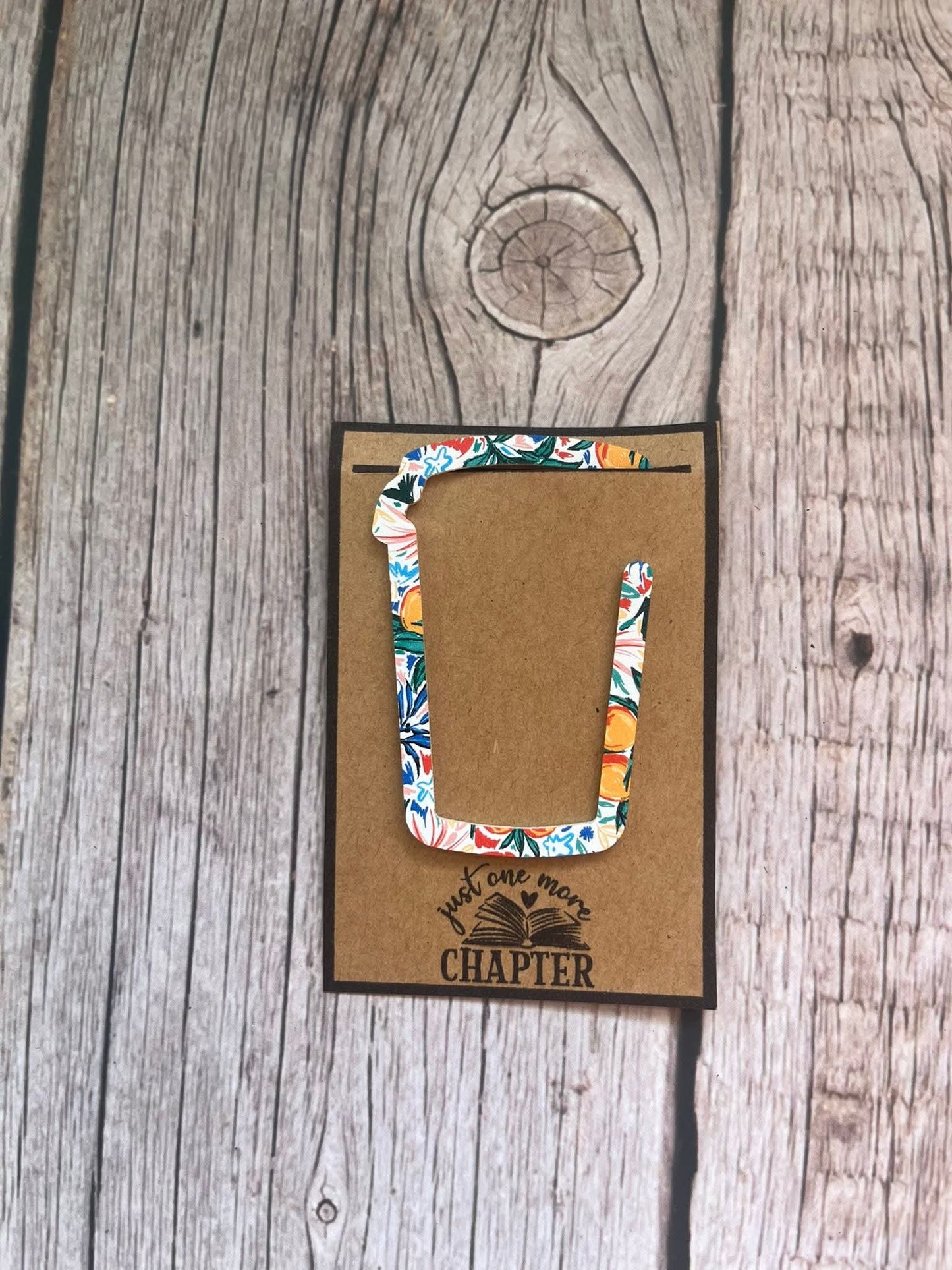 Acrylic coffee cup bookmark