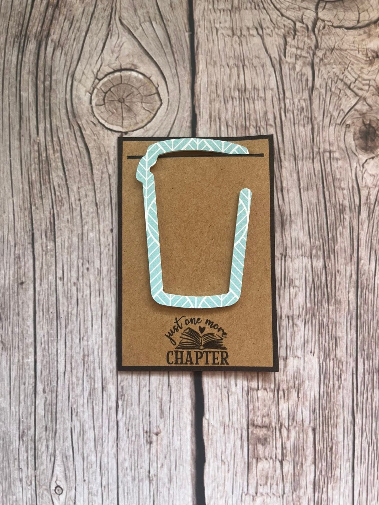 Acrylic coffee cup bookmark