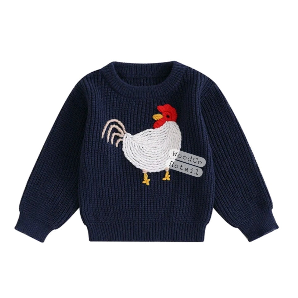 Chicken knit sweater