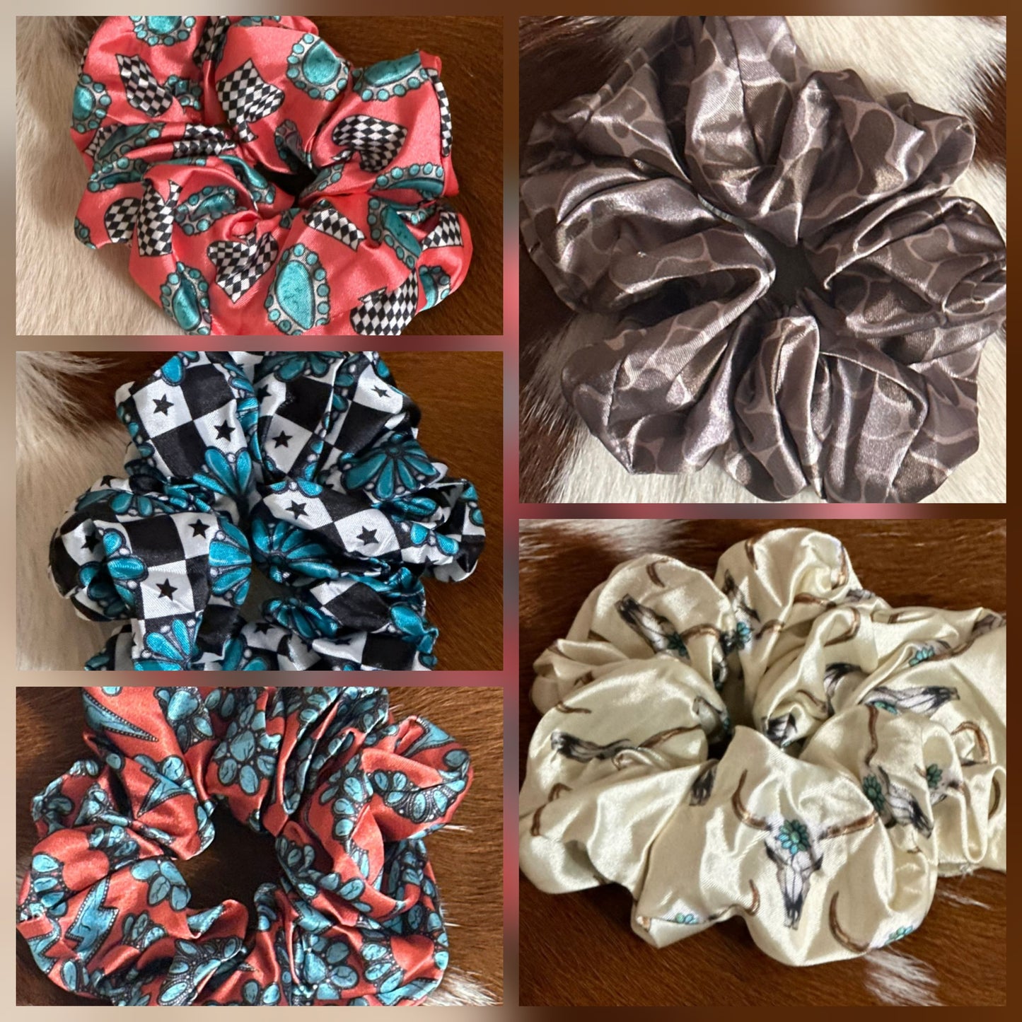 Silk scrunchies