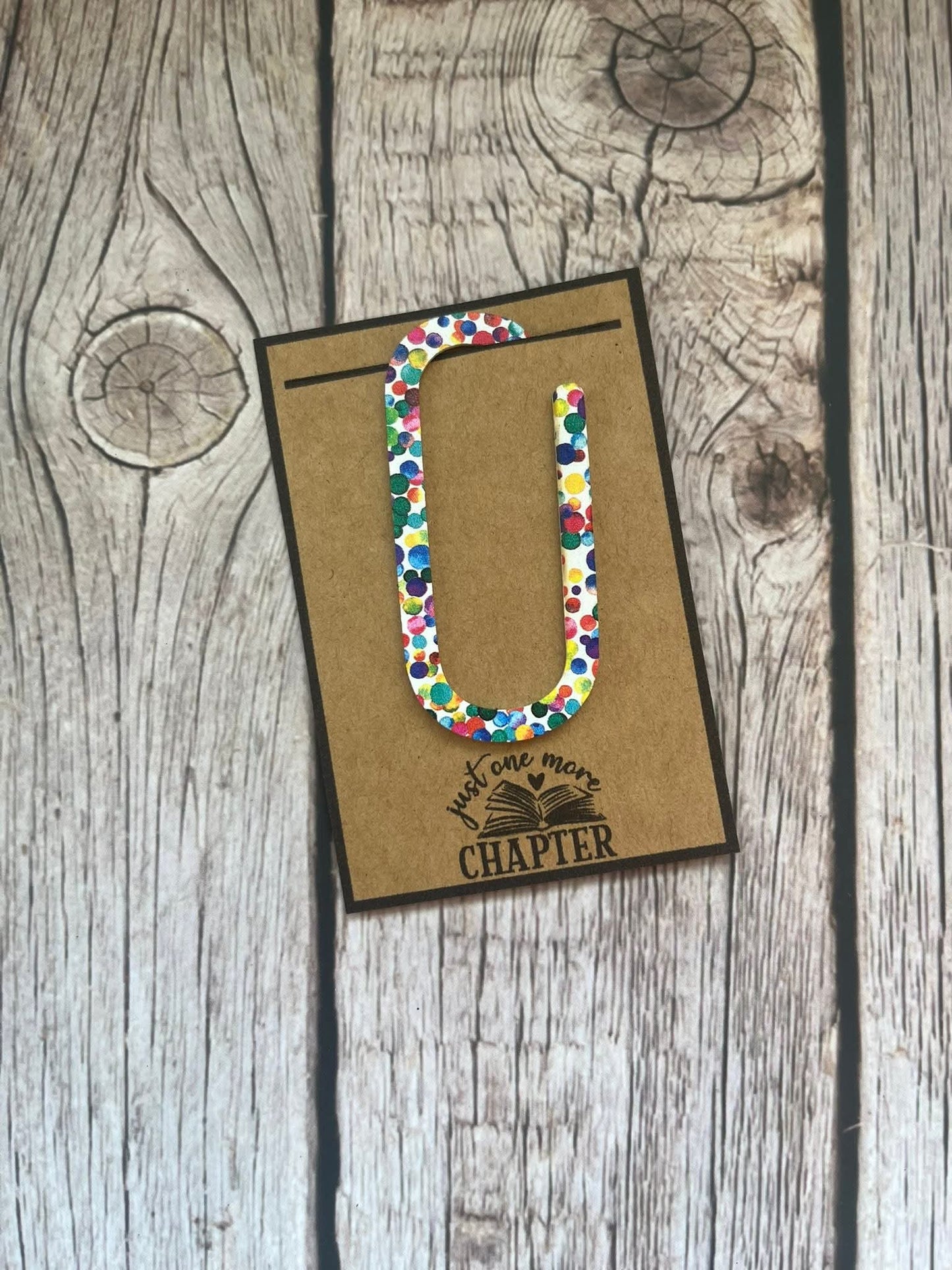 Acrylic paperclip bookmark