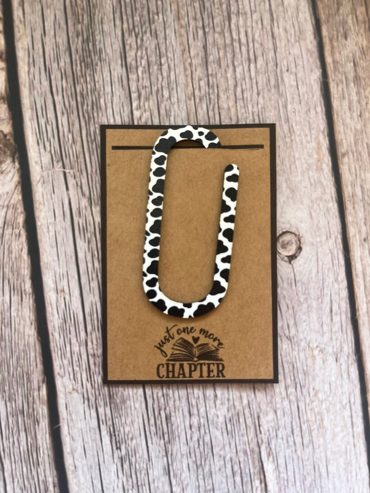 Acrylic paperclip bookmark