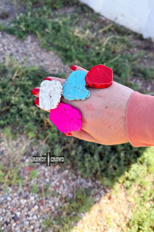 Stone style scarf slides