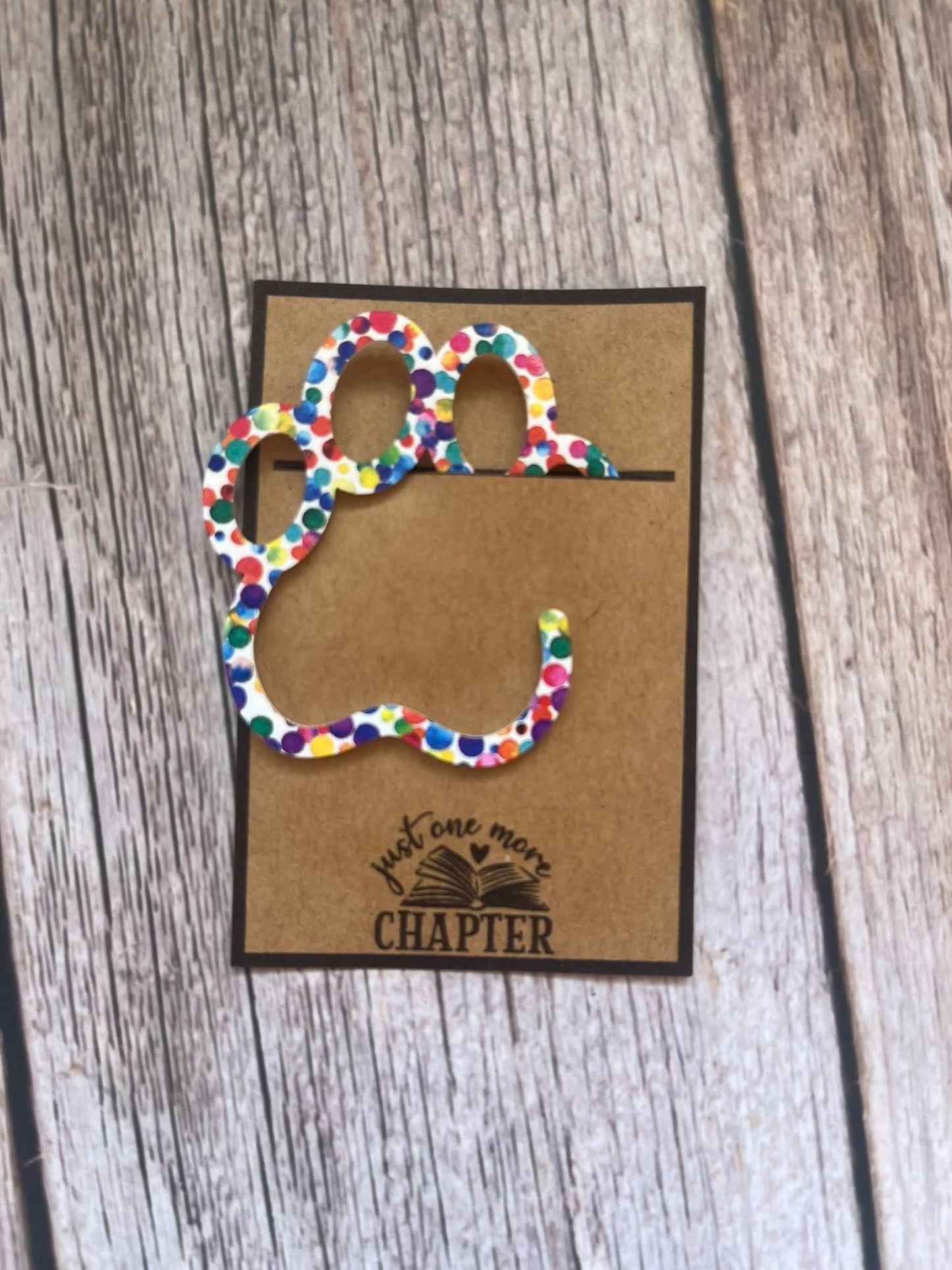 Acrylic pawprint bookmark