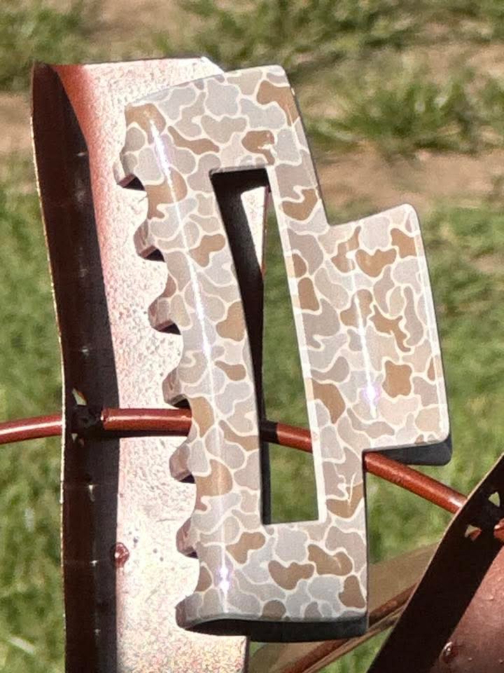 Large printed claw clips