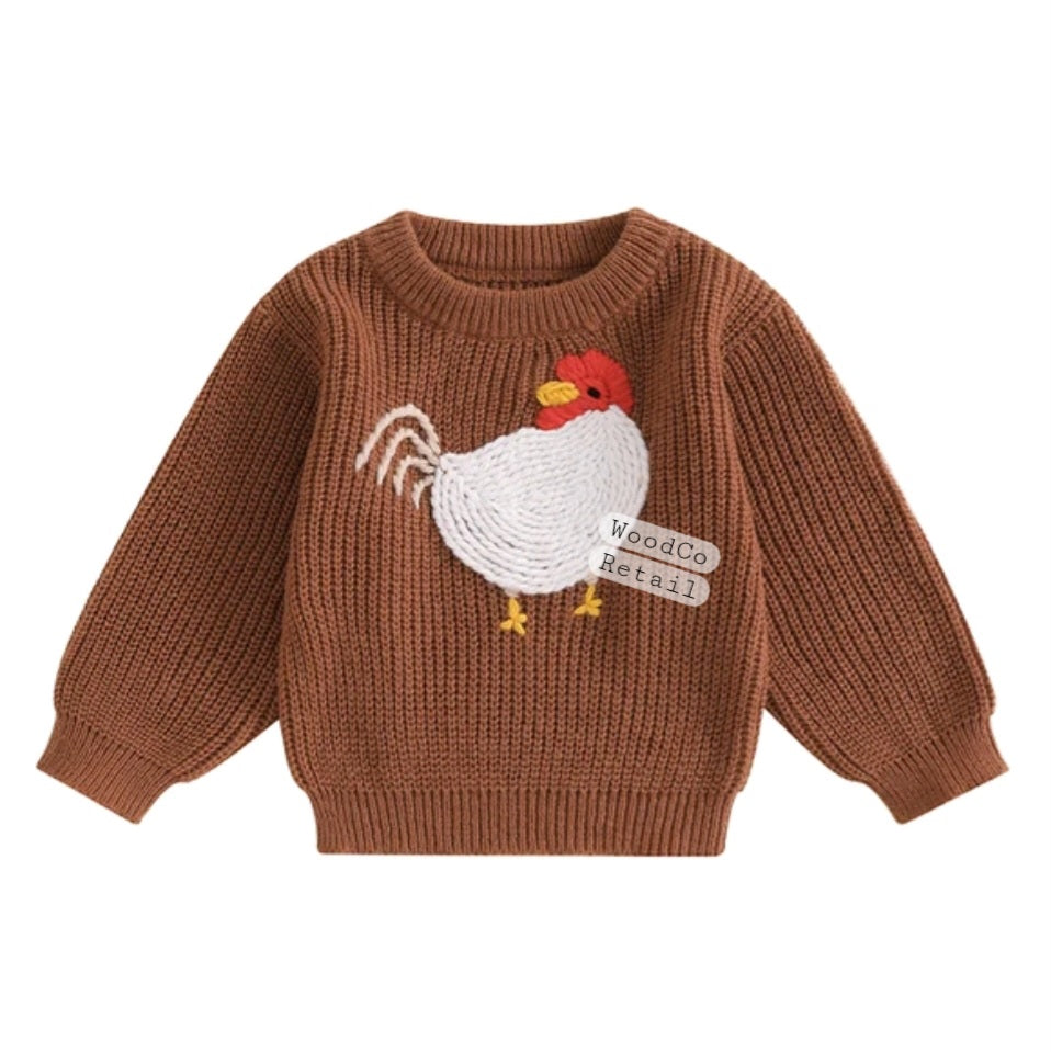 Chicken knit sweater