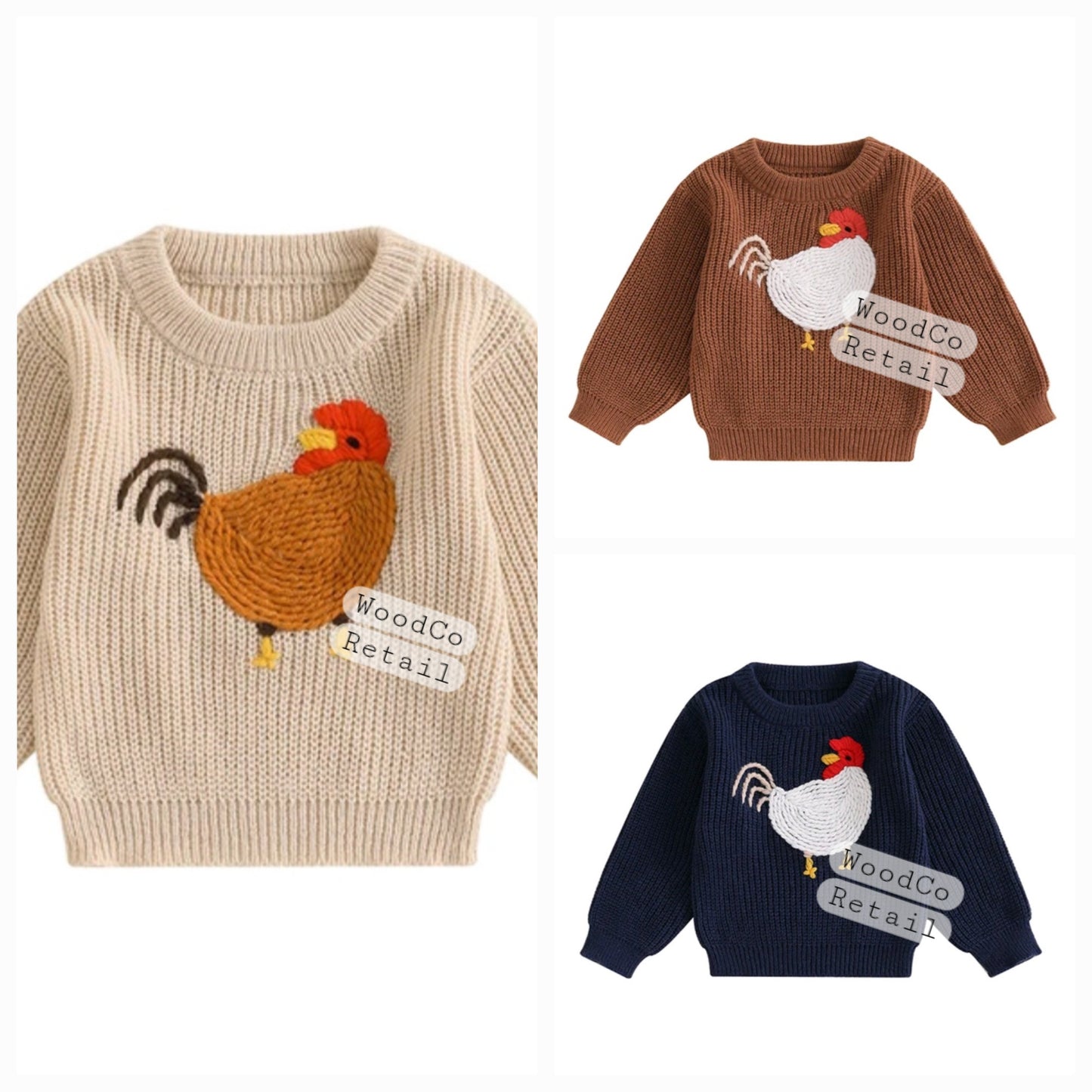 Chicken knit sweater