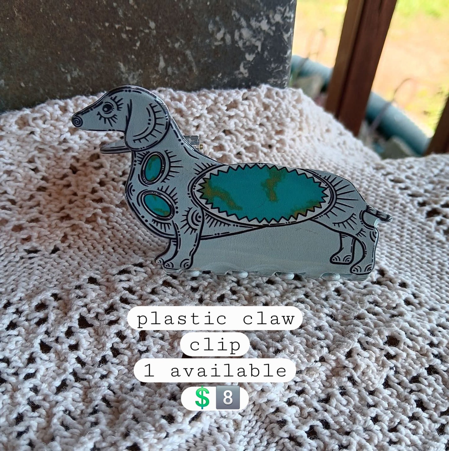 Dachshund plastic clip